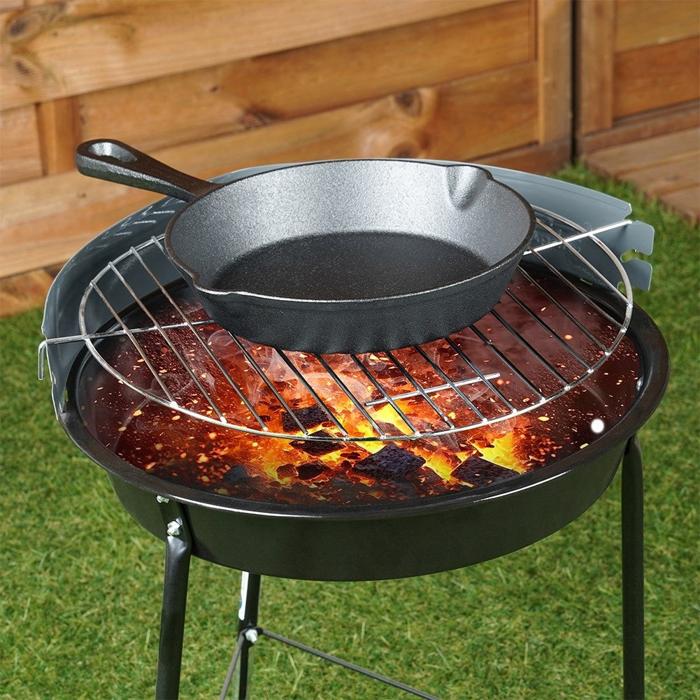 Cast iron pan 20 cm with silicone cover for induction and oven