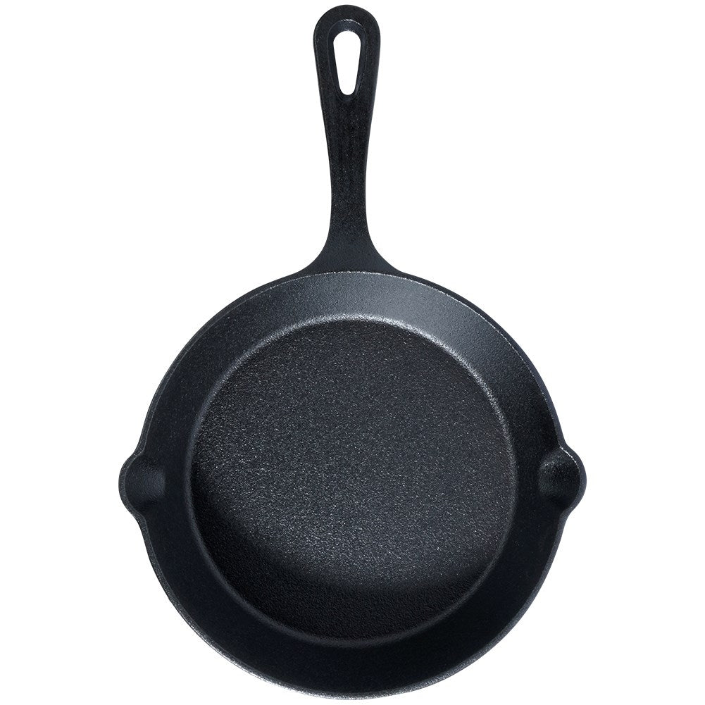 Cast iron pan 20 cm with silicone cover for induction and oven