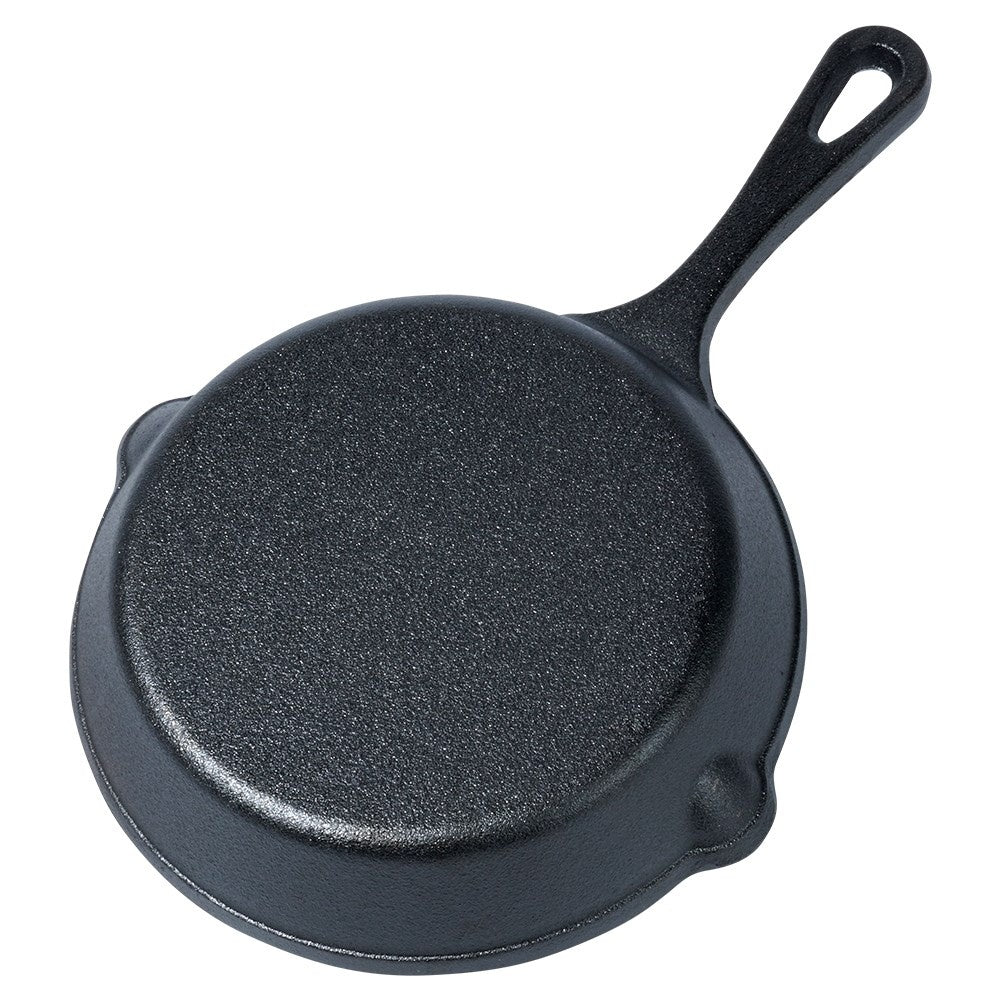 Cast iron pan 20 cm with silicone cover for induction and oven