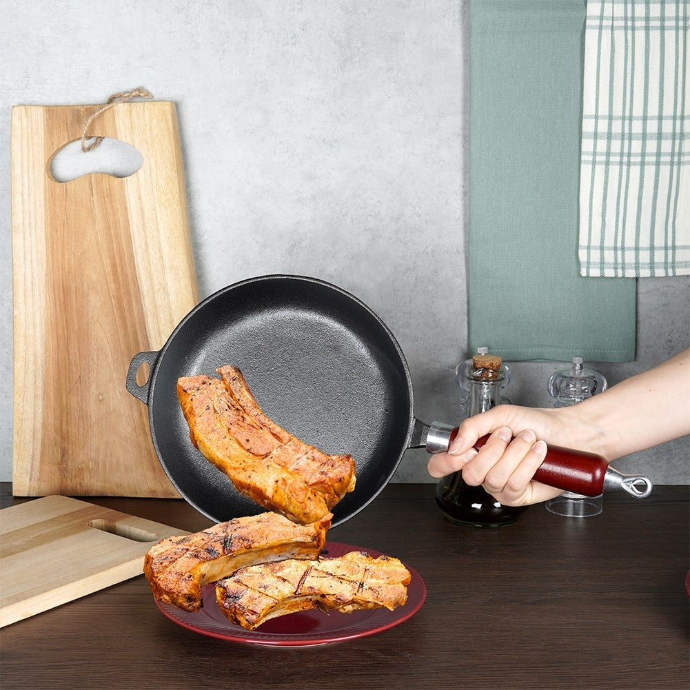 Cast iron pan 22 cm for induction and oven
