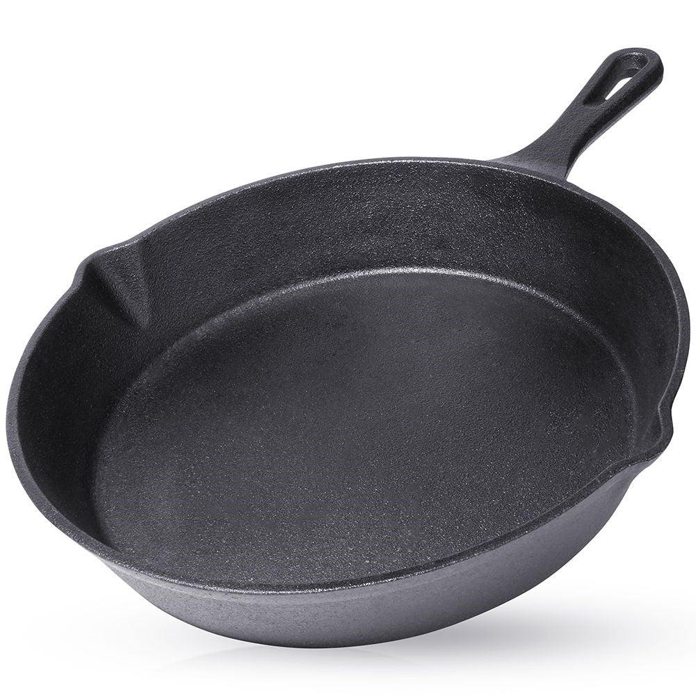 Cast iron pan 25 cm for all kitchens, ovens and open fires