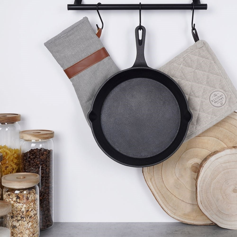 Cast iron pan 25 cm for all kitchens, ovens and open fires