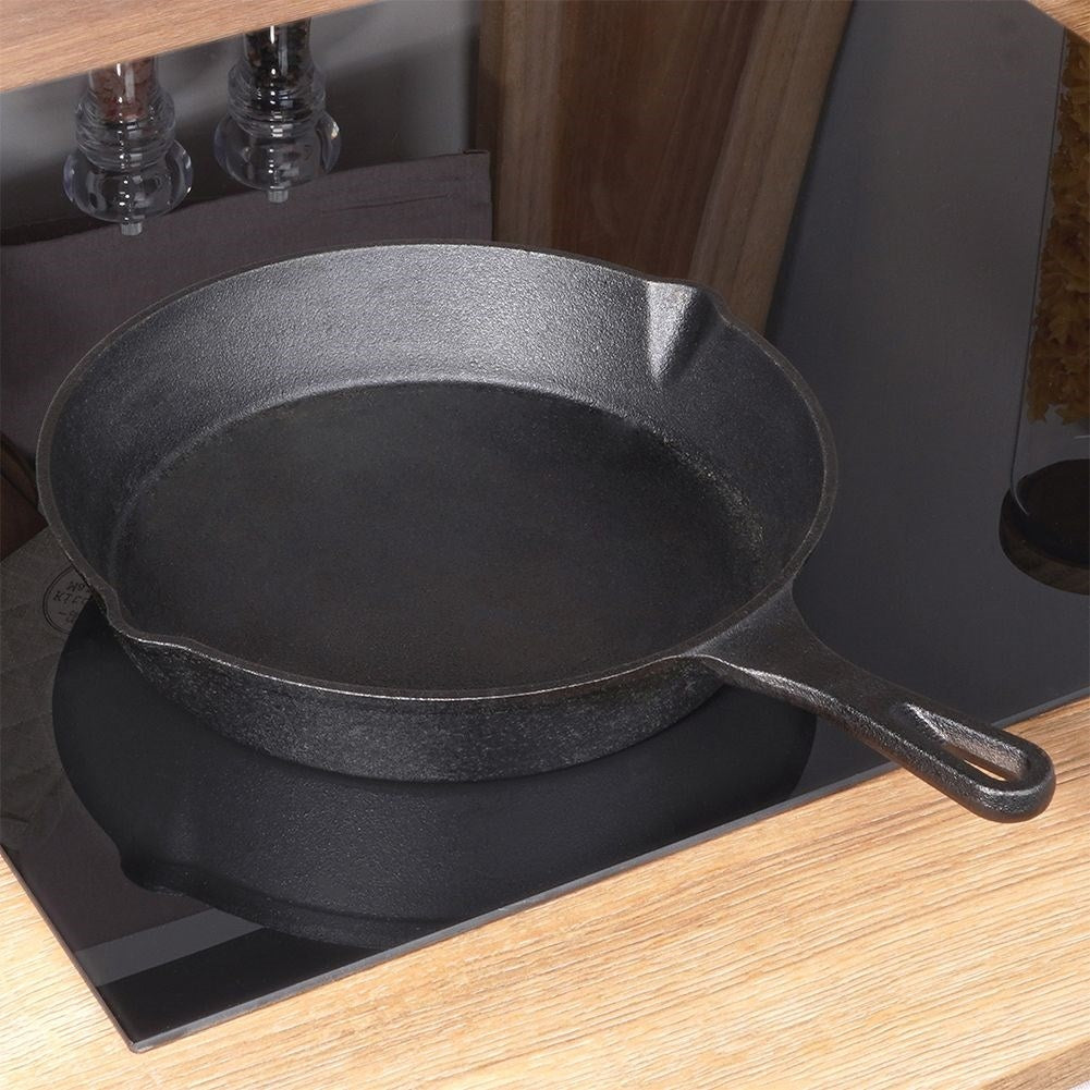 Cast iron pan 25 cm for all kitchens, ovens and open fires
