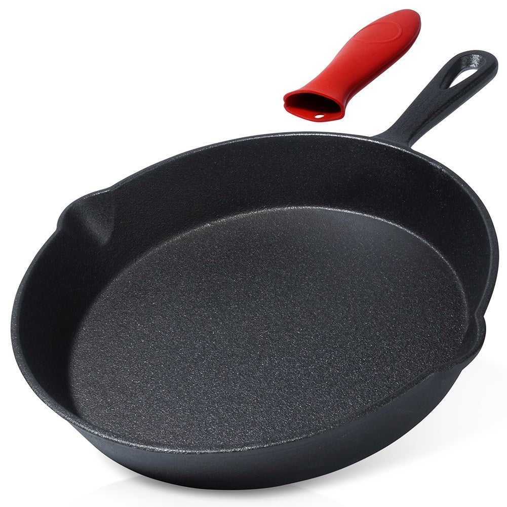 Cast iron pan 25 cm with silicone cover for the handle