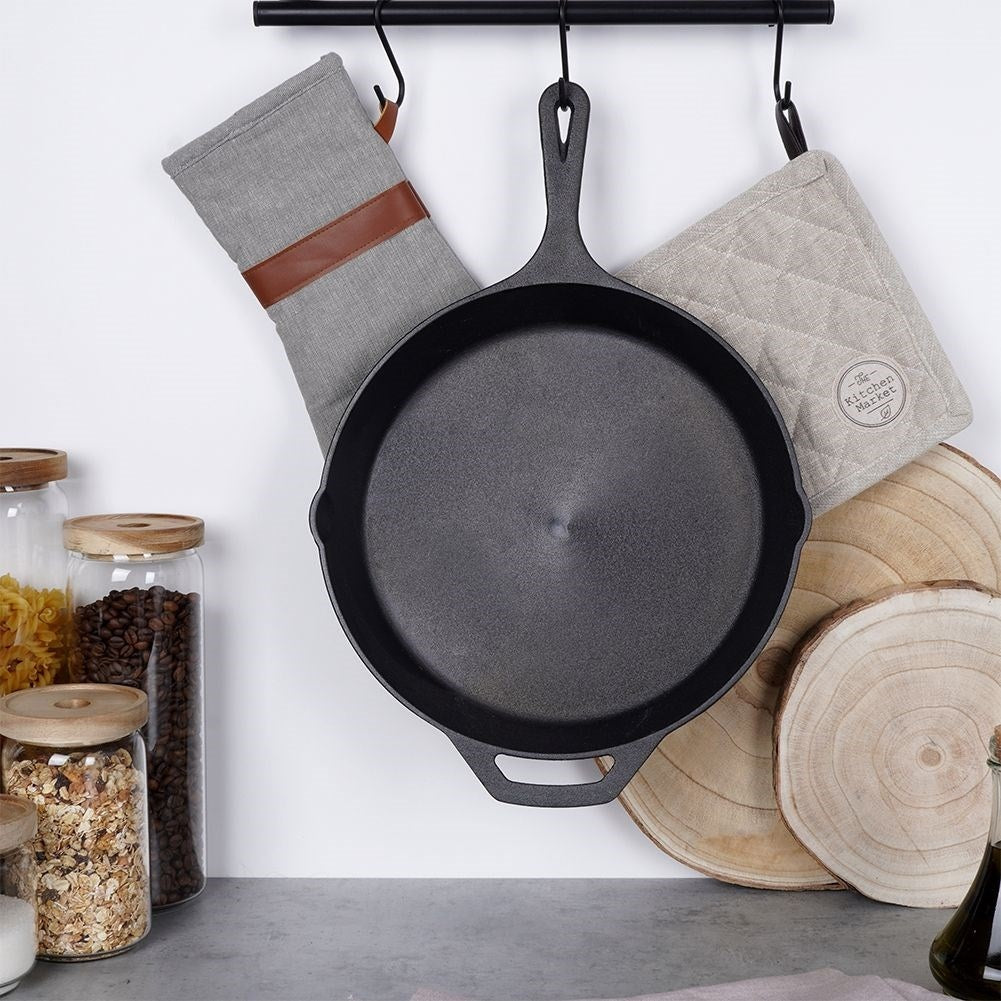 Cast iron pan 30 cm for all kitchens, ovens and open fires