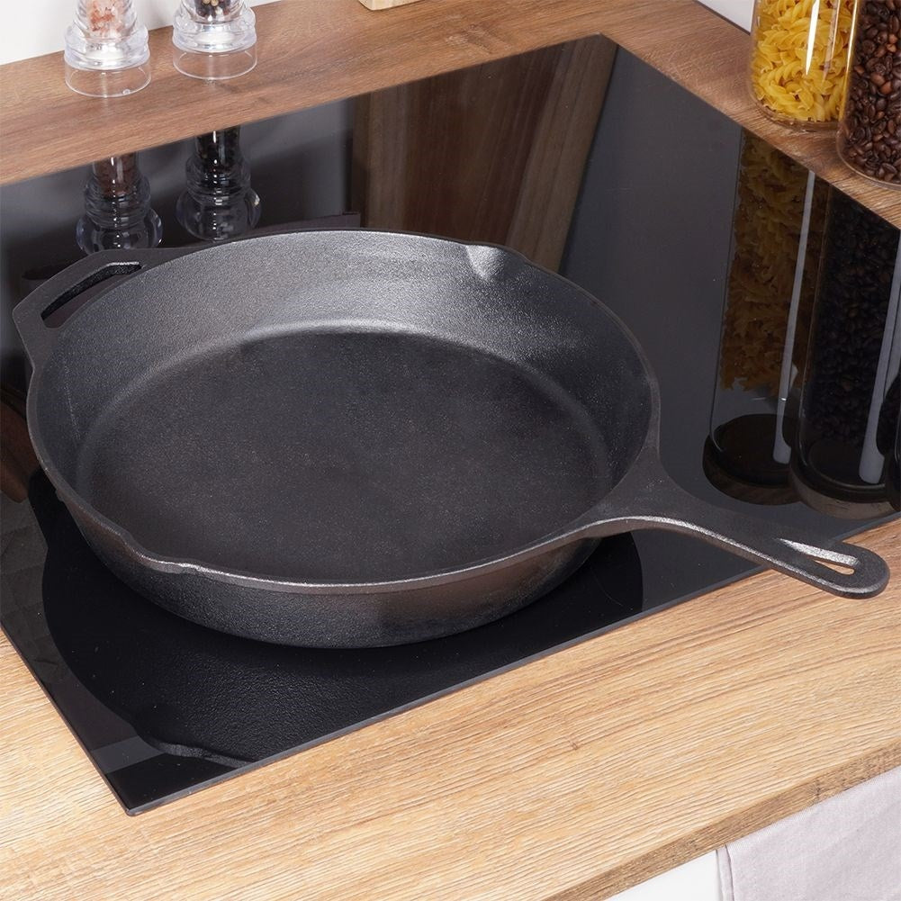 Cast iron pan 30 cm for all kitchens, ovens and open fires