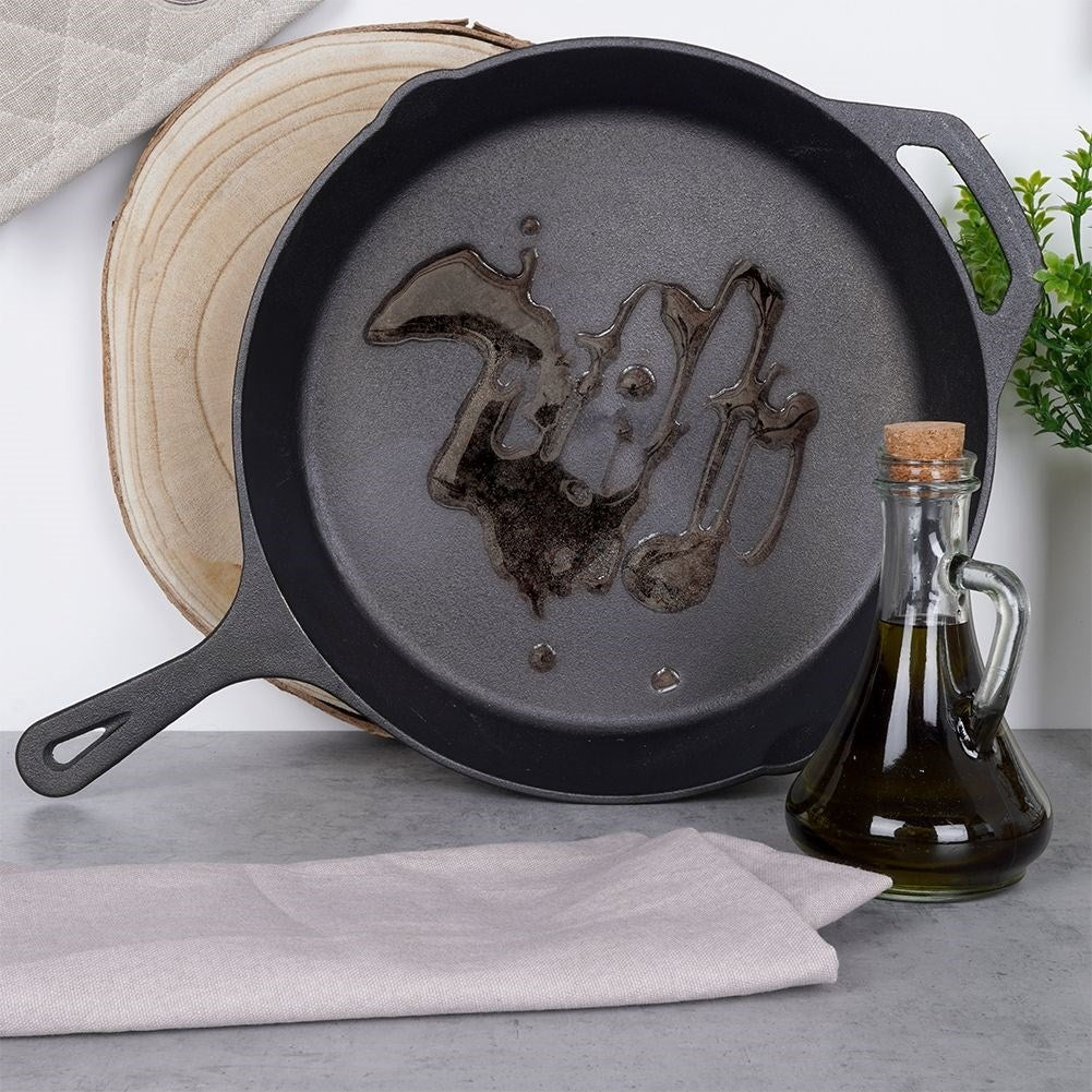 Cast iron pan 30 cm for all kitchens, ovens and open fires