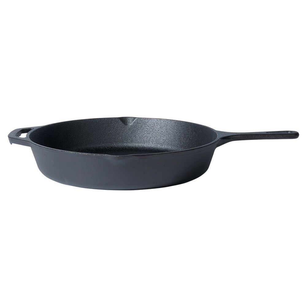 Cast iron pan 30 cm with silicone handle for all heat sources
