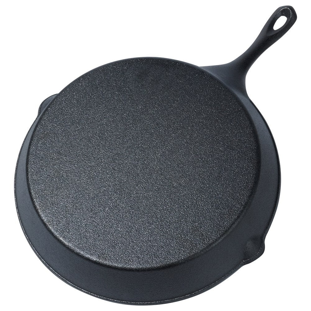 Cast iron pan 30cm with silicone handle, for all heat sources