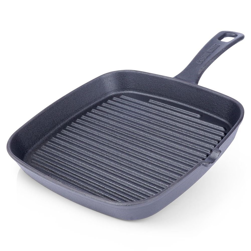 Cast iron pan for cooking on stove, oven and open fire