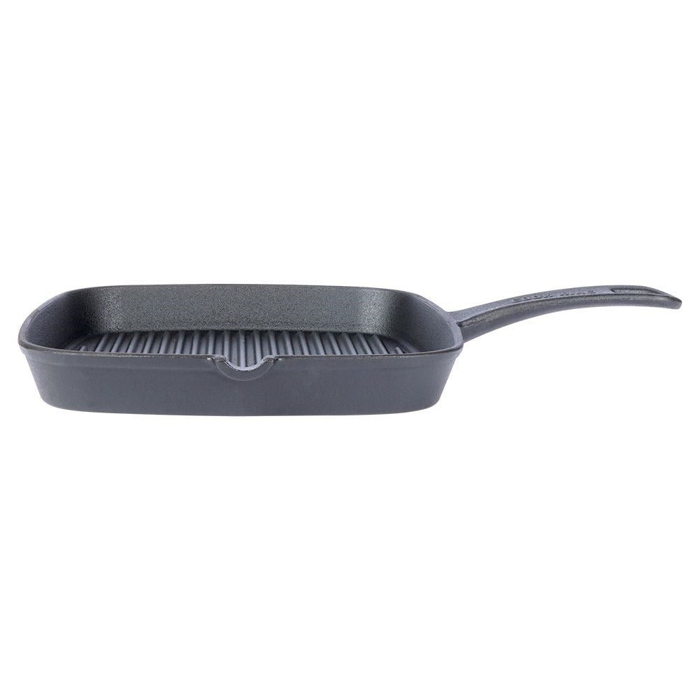 Cast iron pan for cooking on stove, oven and open fire