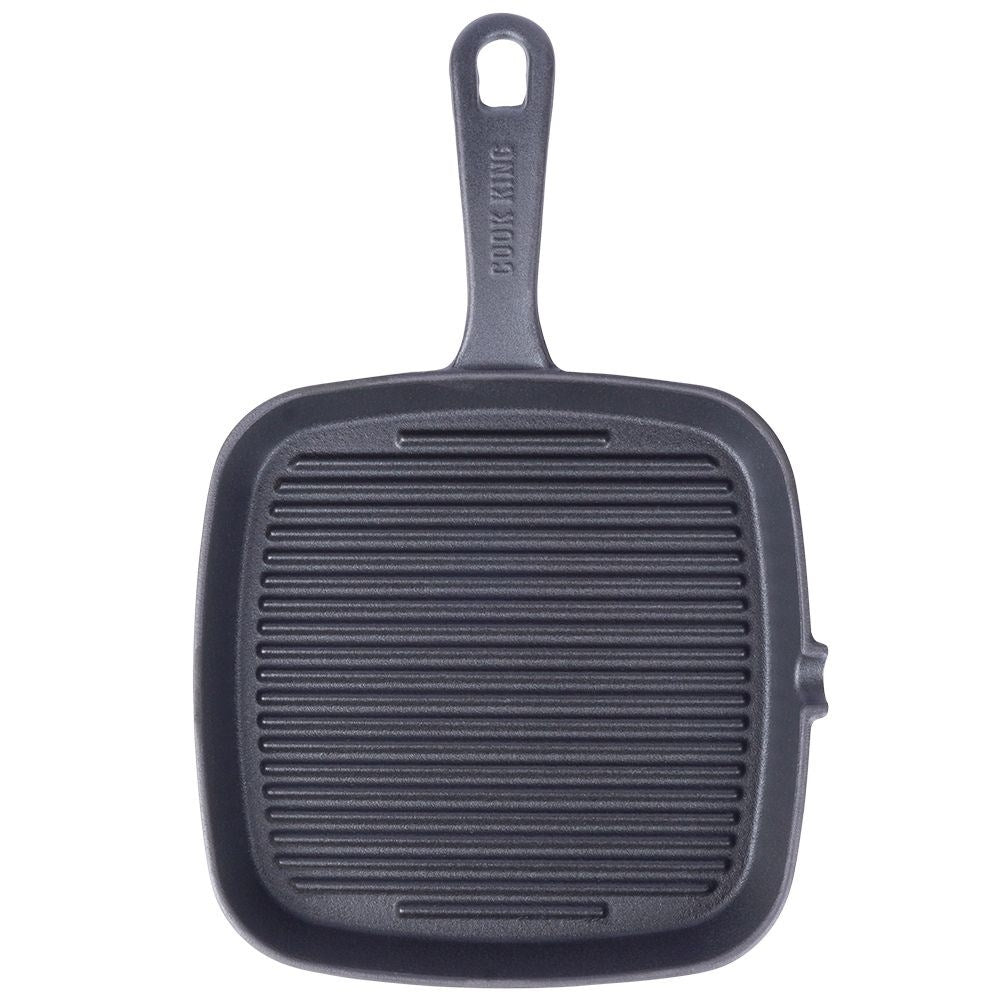 Cast iron pan for cooking on stove, oven and open fire