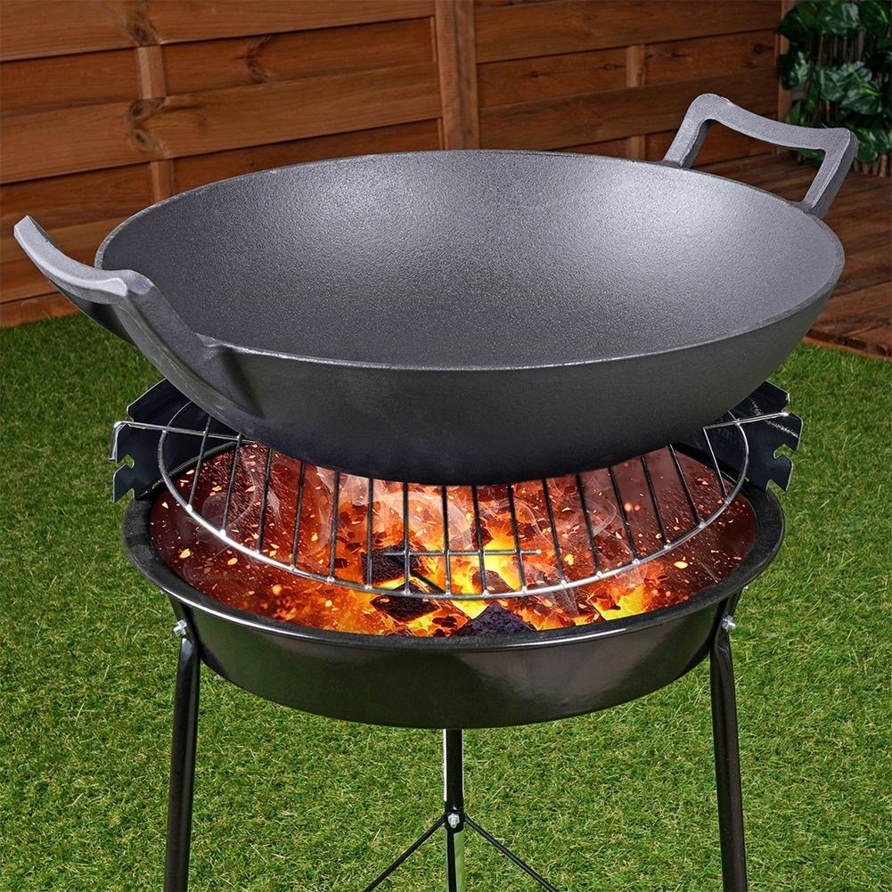 Cast iron pan for oven, stove and open fire