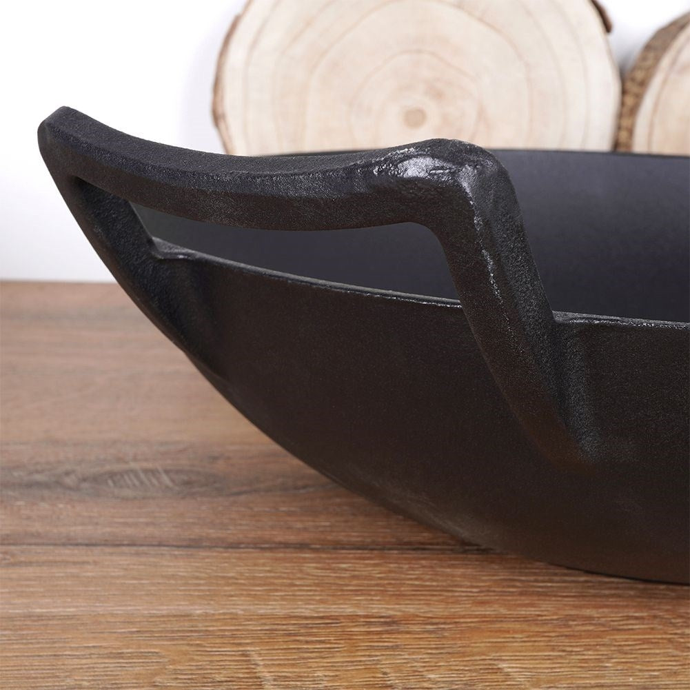 Cast iron pan for oven, stove and open fire