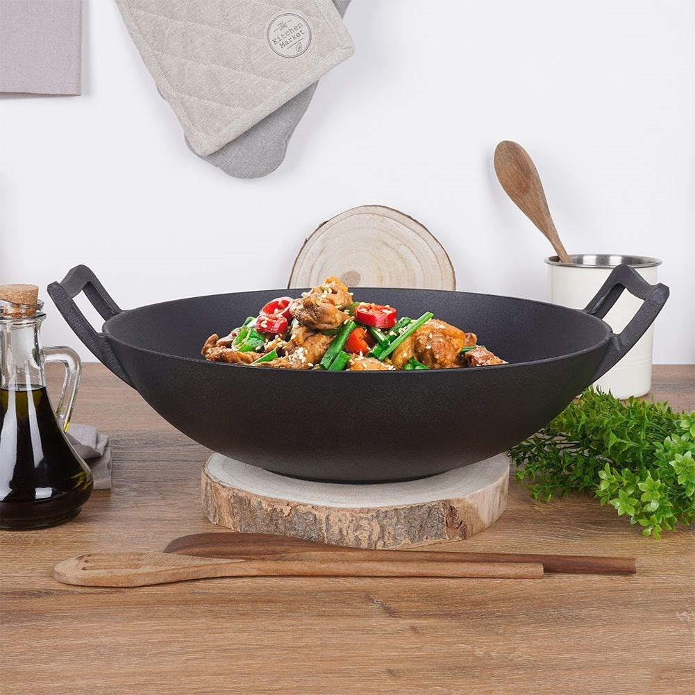 Cast iron pan for oven, stove and open fire