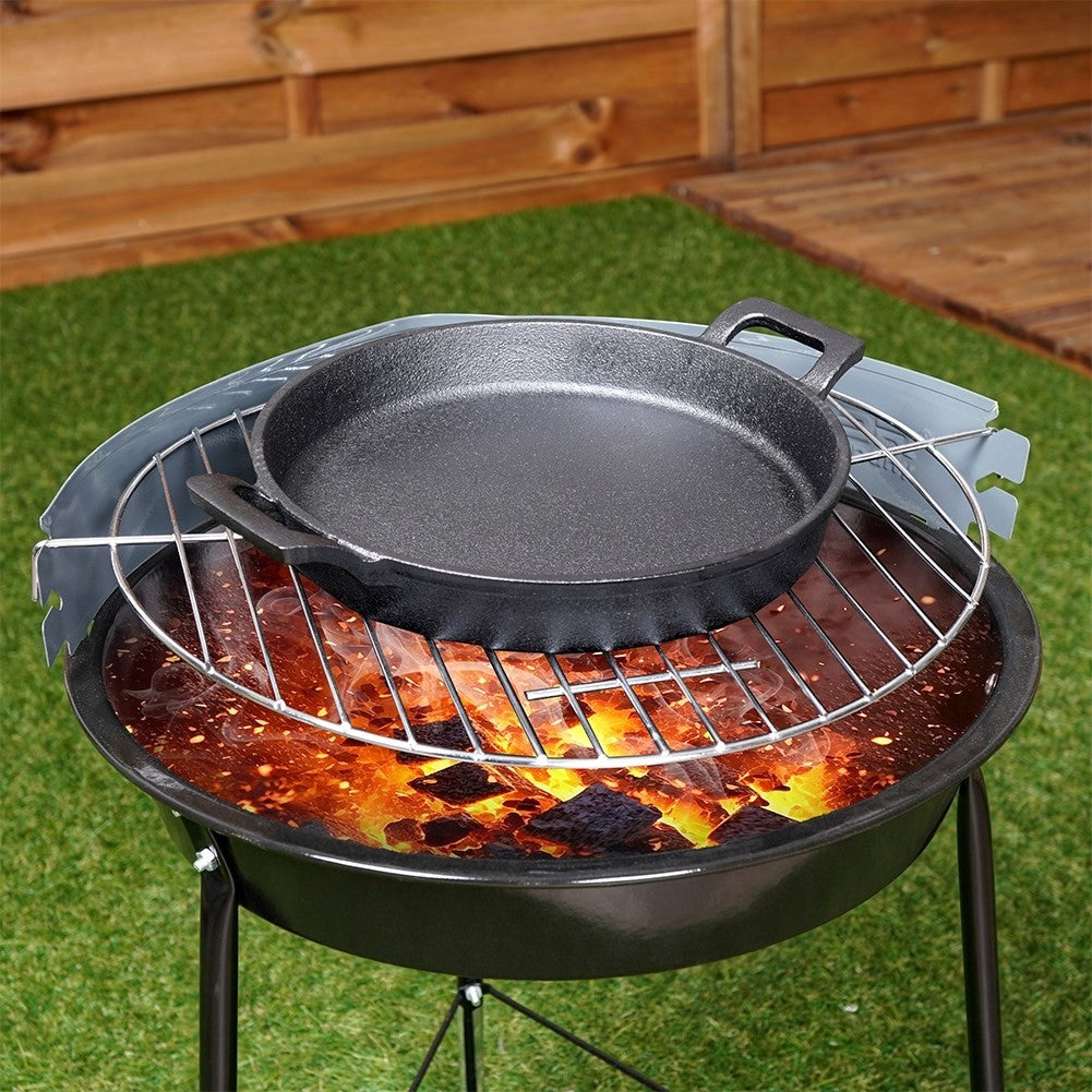 Cast iron pan for oven, stove and open fire