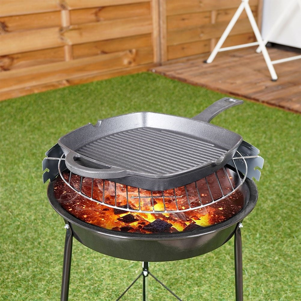 Cast iron pan for oven, stove and open fire