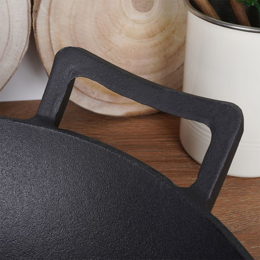 Cast iron pan for oven, stove and open fire