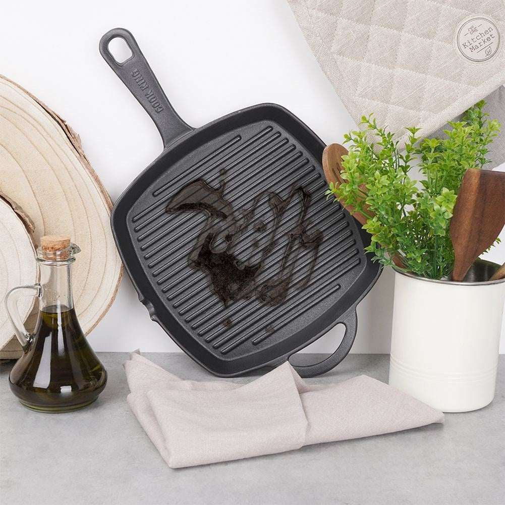 Cast iron pan for oven, stove and open fire