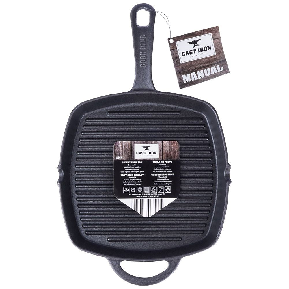 Cast iron pan for oven, stove and open fire