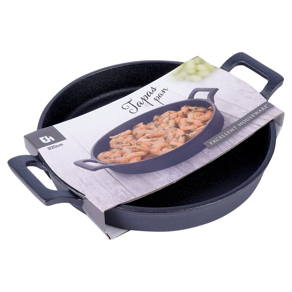 Cast iron pan for oven, stove and open fire