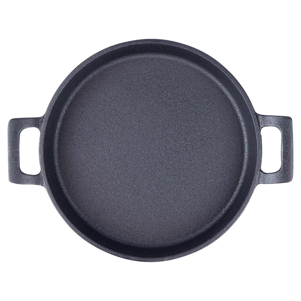 Cast iron pan for oven, stove and open fire