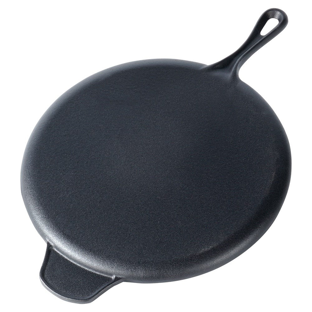 Cast iron pan for pizza, pancakes, plates and tortillas