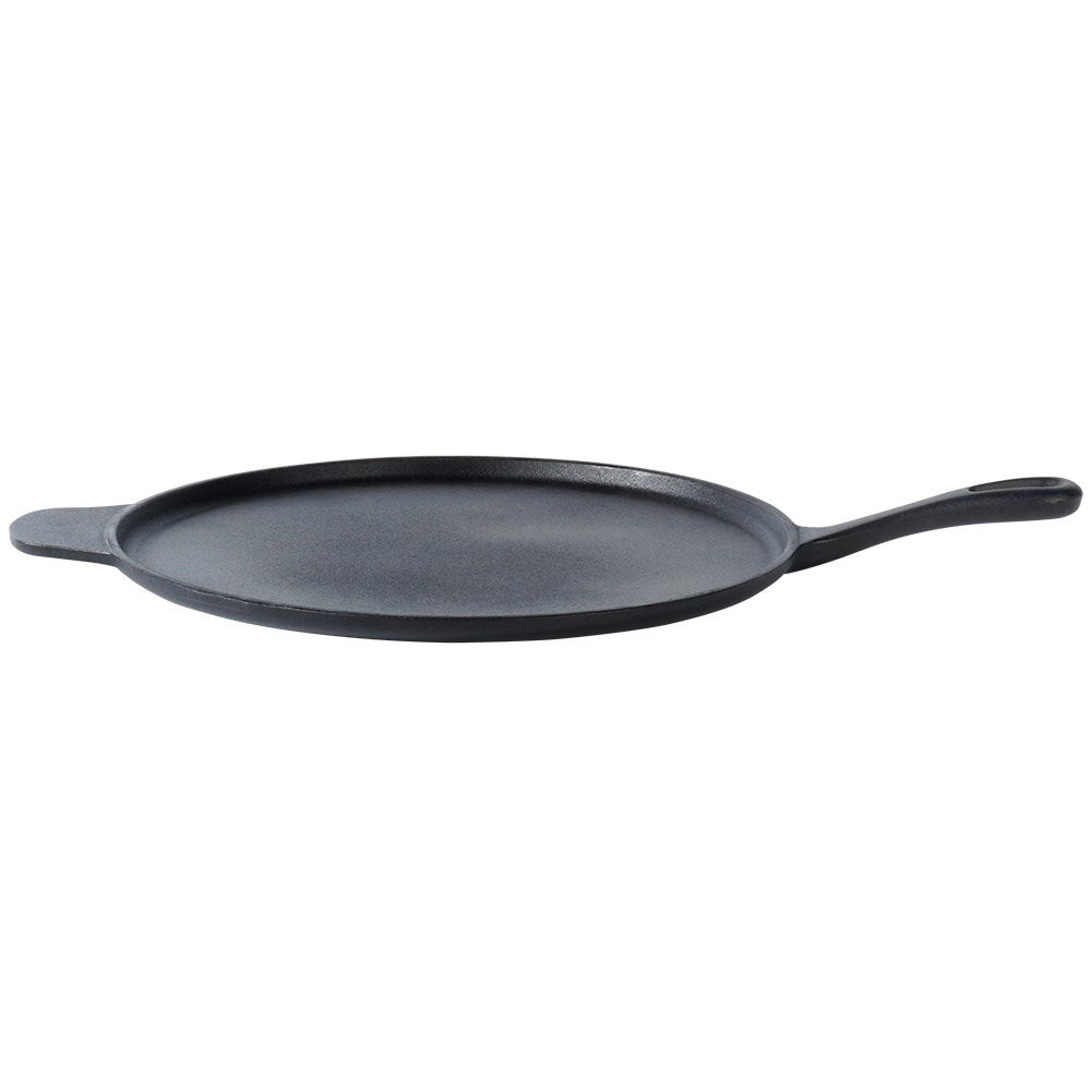 Cast iron pan for pizza, pancakes, plates and tortillas
