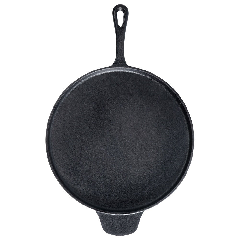 Cast iron pan for pizza, pancakes, plates and tortillas