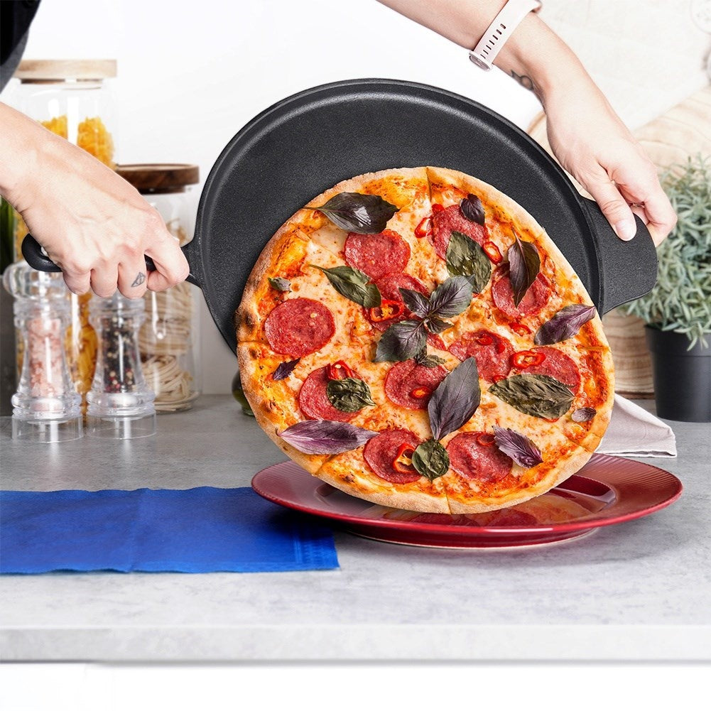 Cast iron pan for pizza, pancakes, plates and tortillas