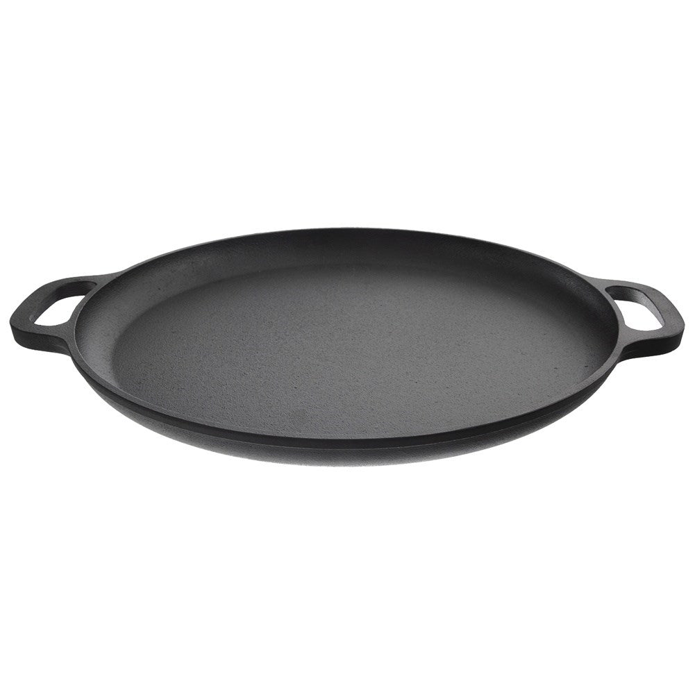 Cast iron pan with handle for oven, stove and open fire