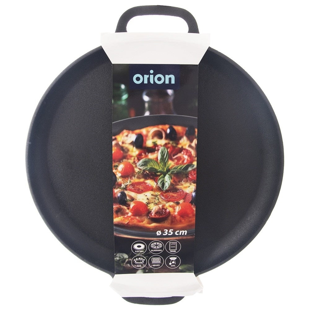 Cast iron pan with handle for oven, stove and open fire