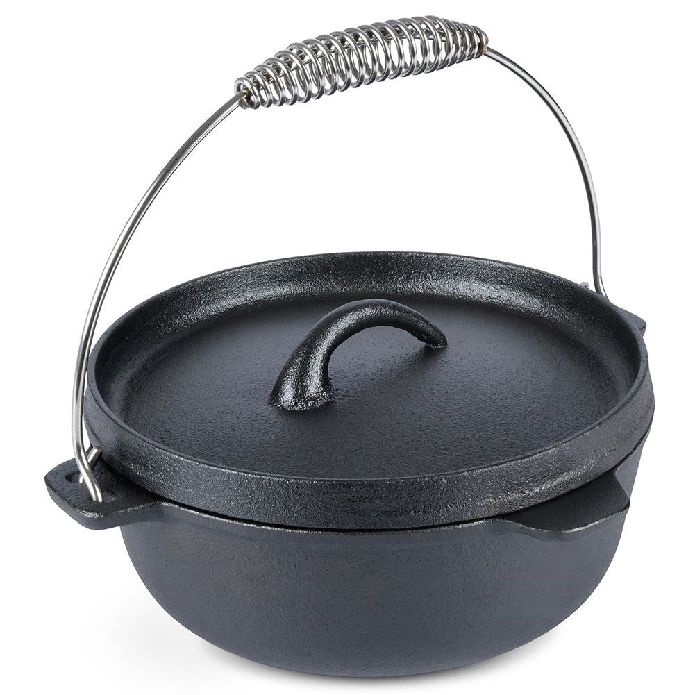 Cast iron pot 3.5L - Perfect for campfires and barbecues