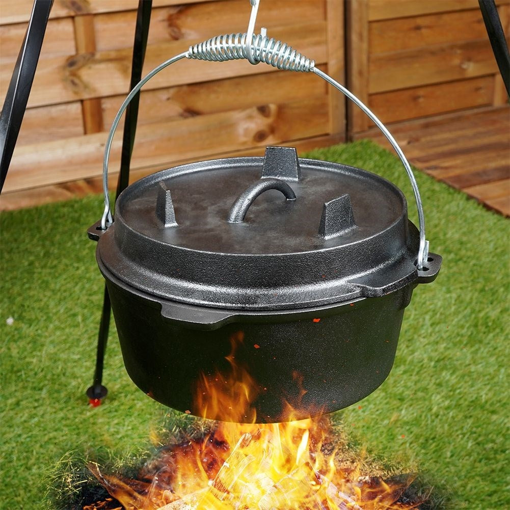 Cast iron pot 3.5L - Perfect for campfires and barbecues
