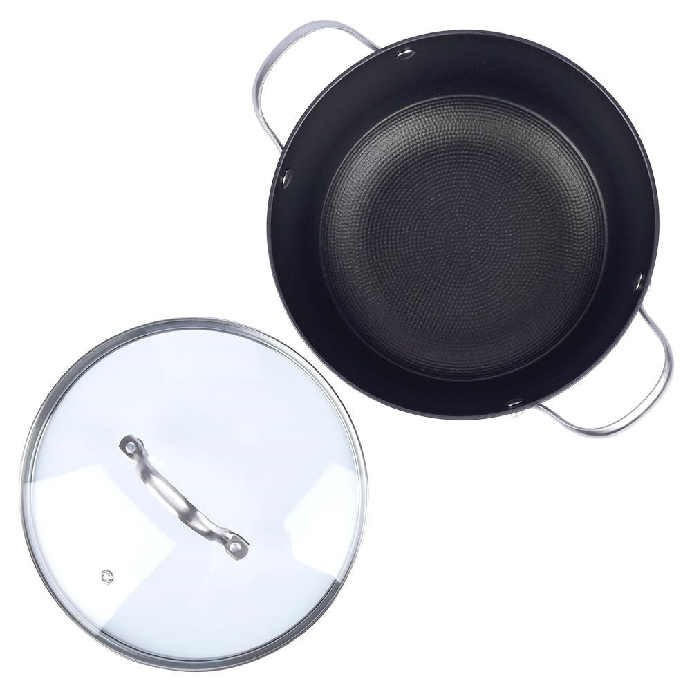 Cast iron pot 4L, non-stick, lid, stove & dishwasher safe
