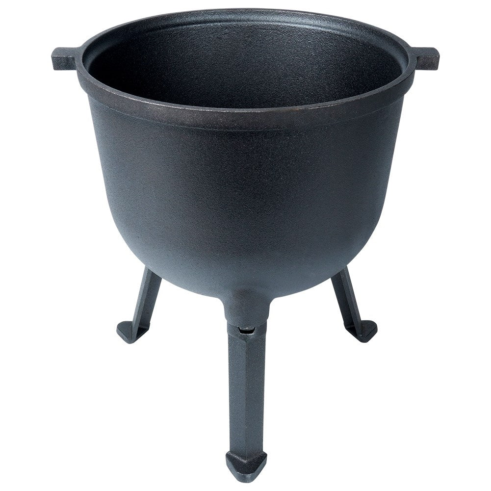 Cast iron pot on legs with lid - 10 litres