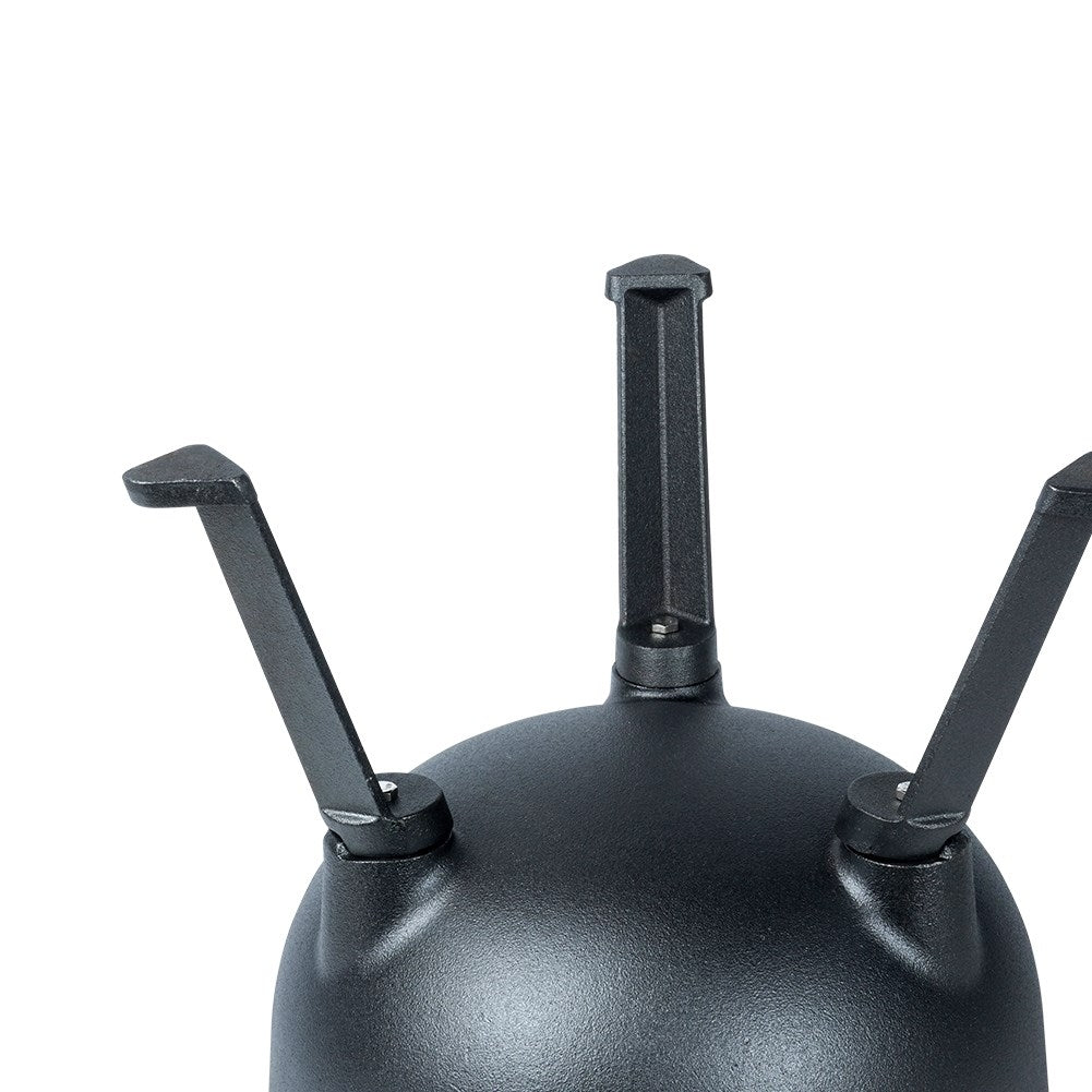 Cast iron pot on legs with lid - 10 litres
