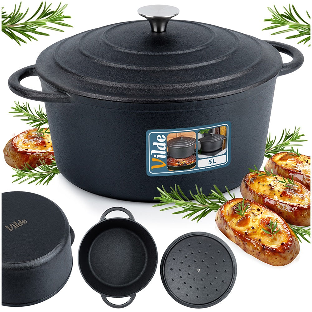 Cast iron pot with lid CAST LINE 26 cm, 5 l