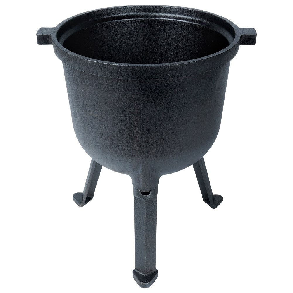 Cast iron pot with lid and legs, 8 litres