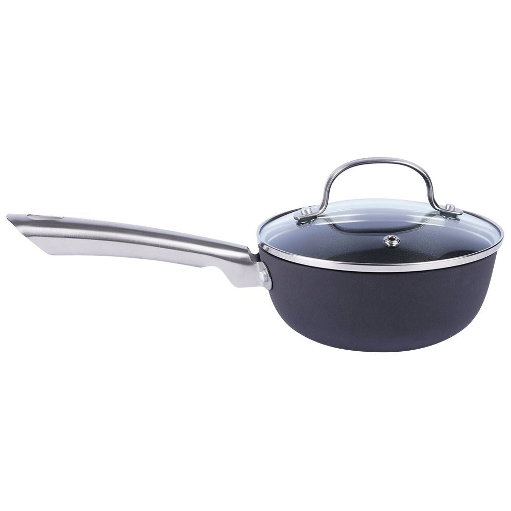 Cast iron pot with non-stick coating and lid