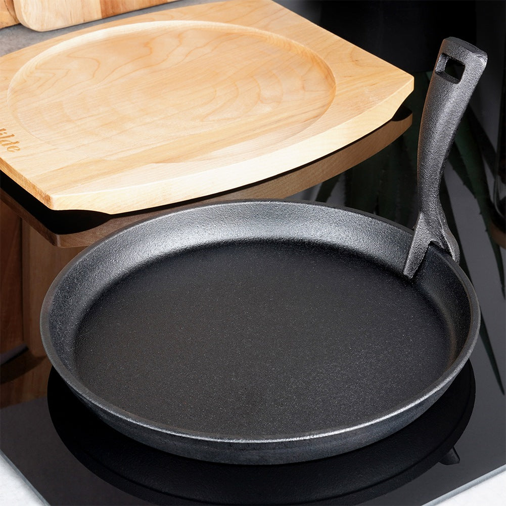 Cast iron serving pan with board CAST LINE 22 cm