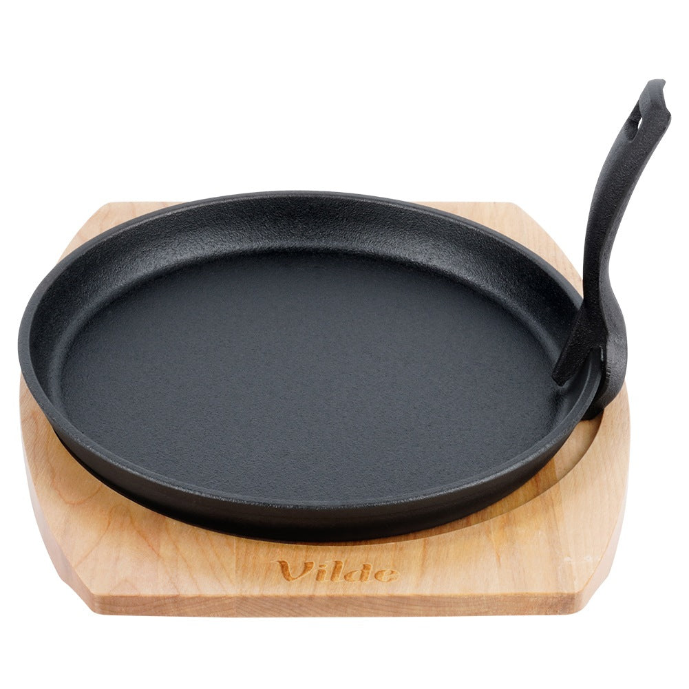 Cast iron serving pan with board CAST LINE 22 cm