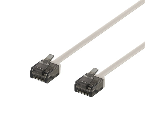 Cat6a U/UTP Network cable flat RJ45 gray 500MHz 3M