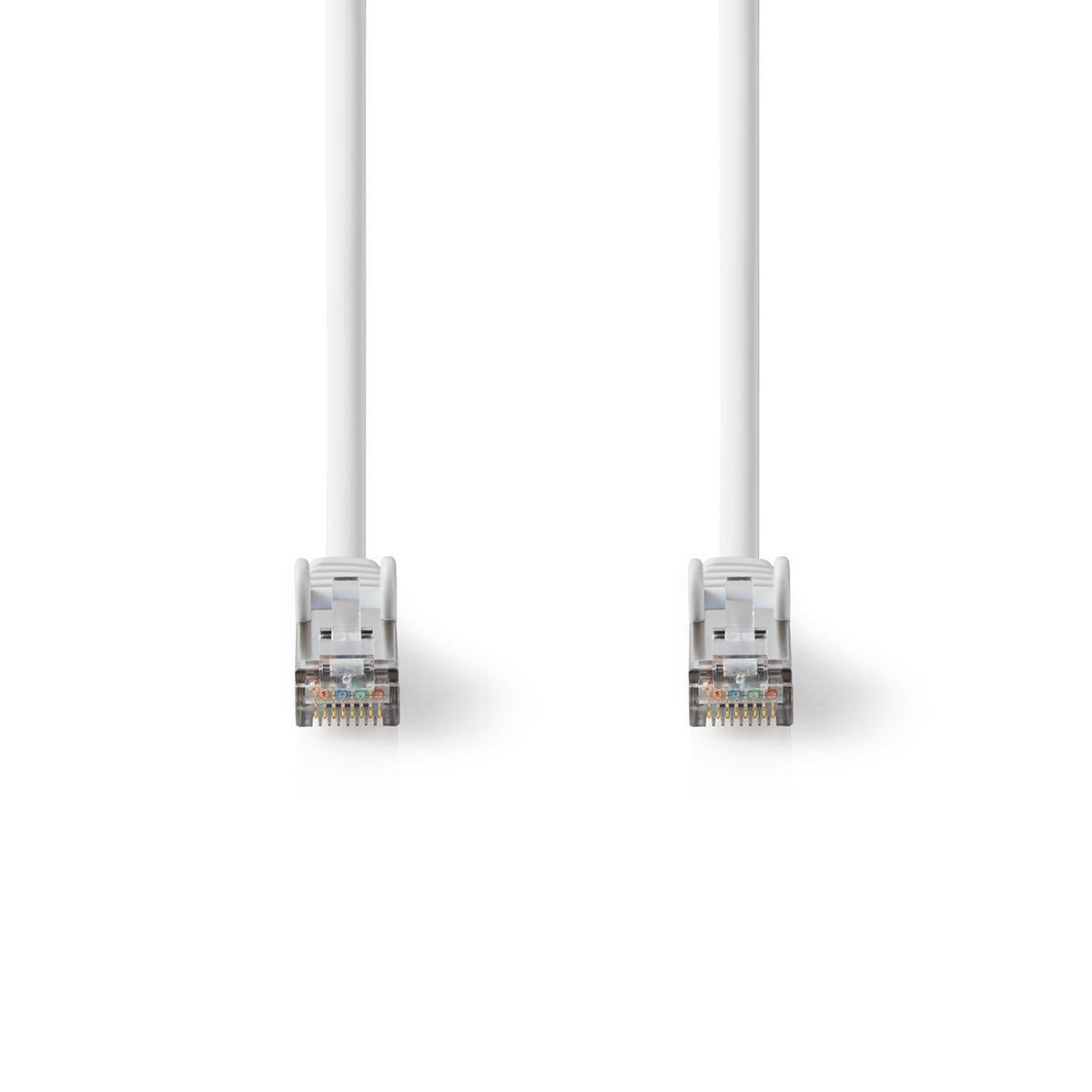 Cat 8.1 network cable | S/FTP | RJ45 male | RJ45 male | 0.30 m | Round | LSZH | White | Plastic bag