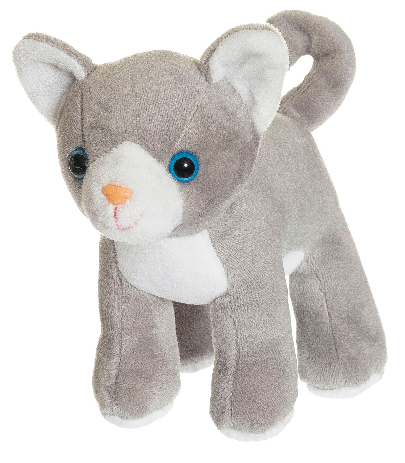 Cat Plush Playset with Box, Bowl, Fish, and Ball