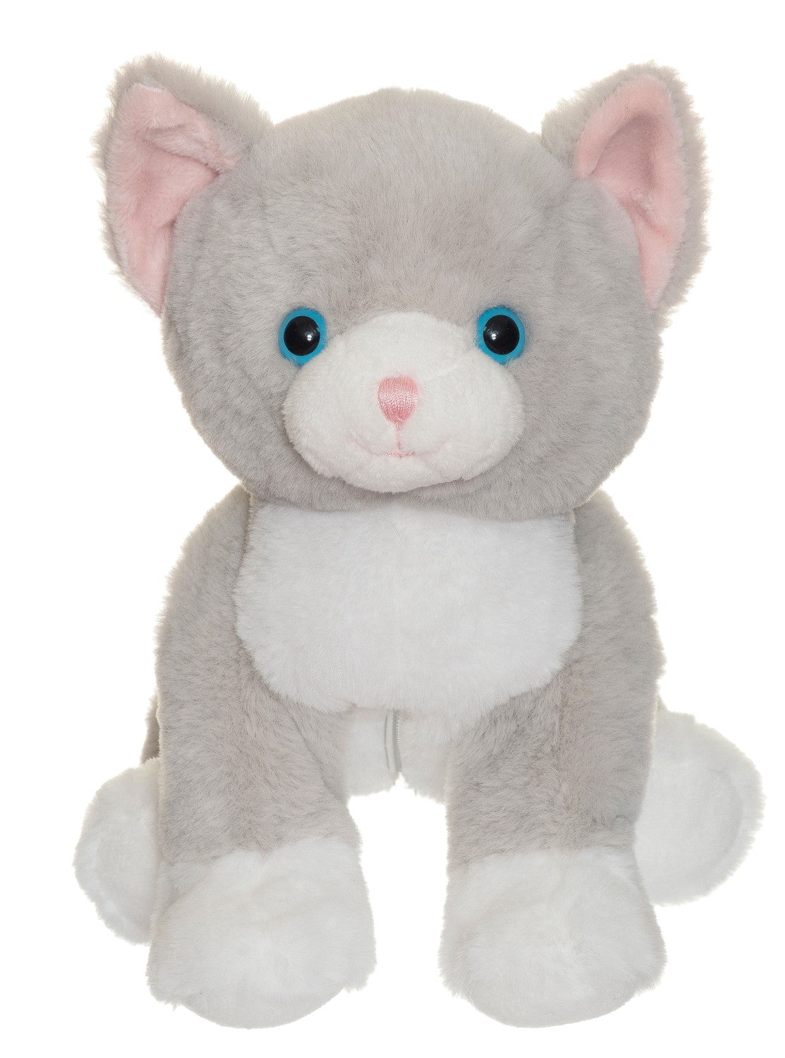 Cat Plush Toy with Removable Kitten, 30 cm
