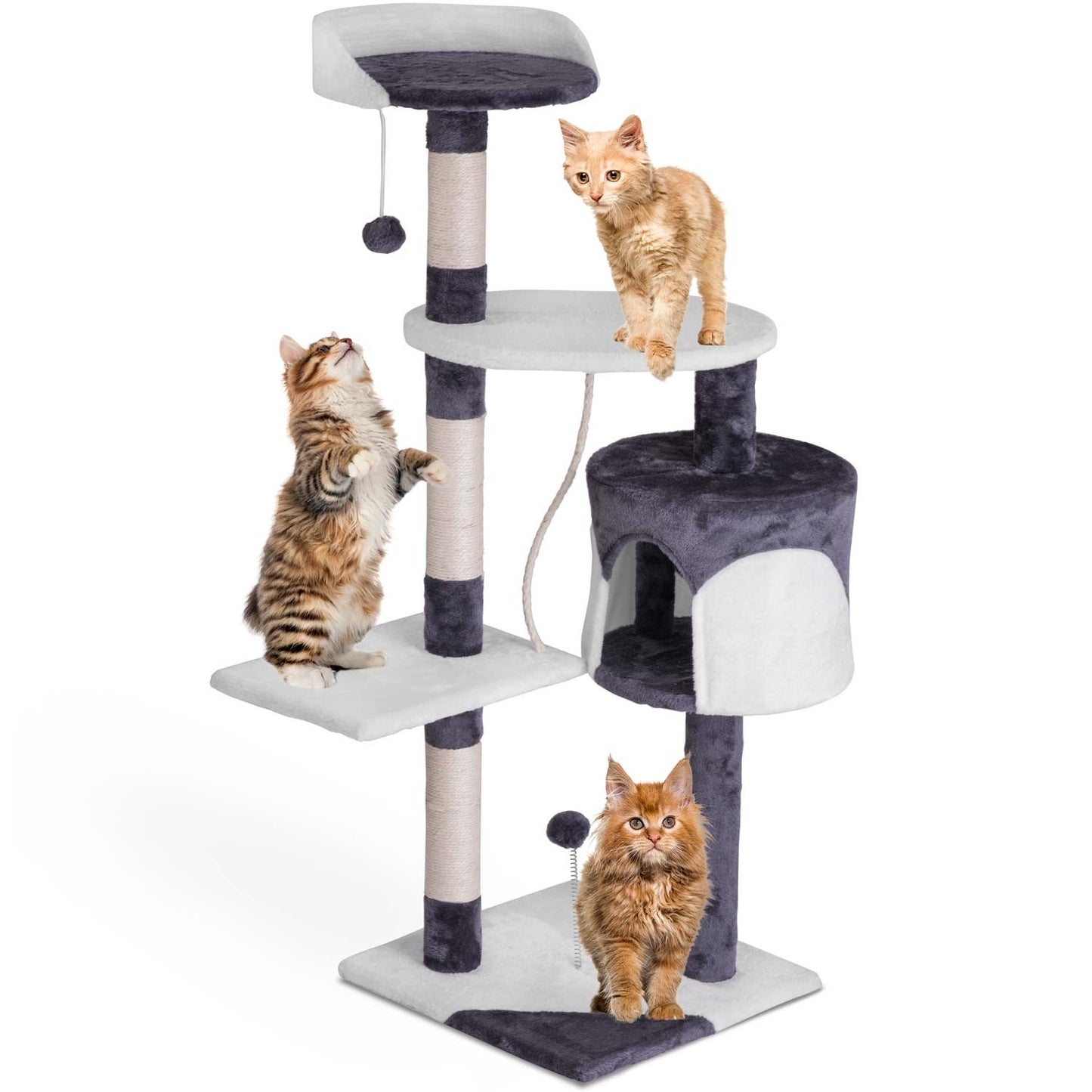 Cat Scratcher 112 cm DR-261 Pethaus gray and white