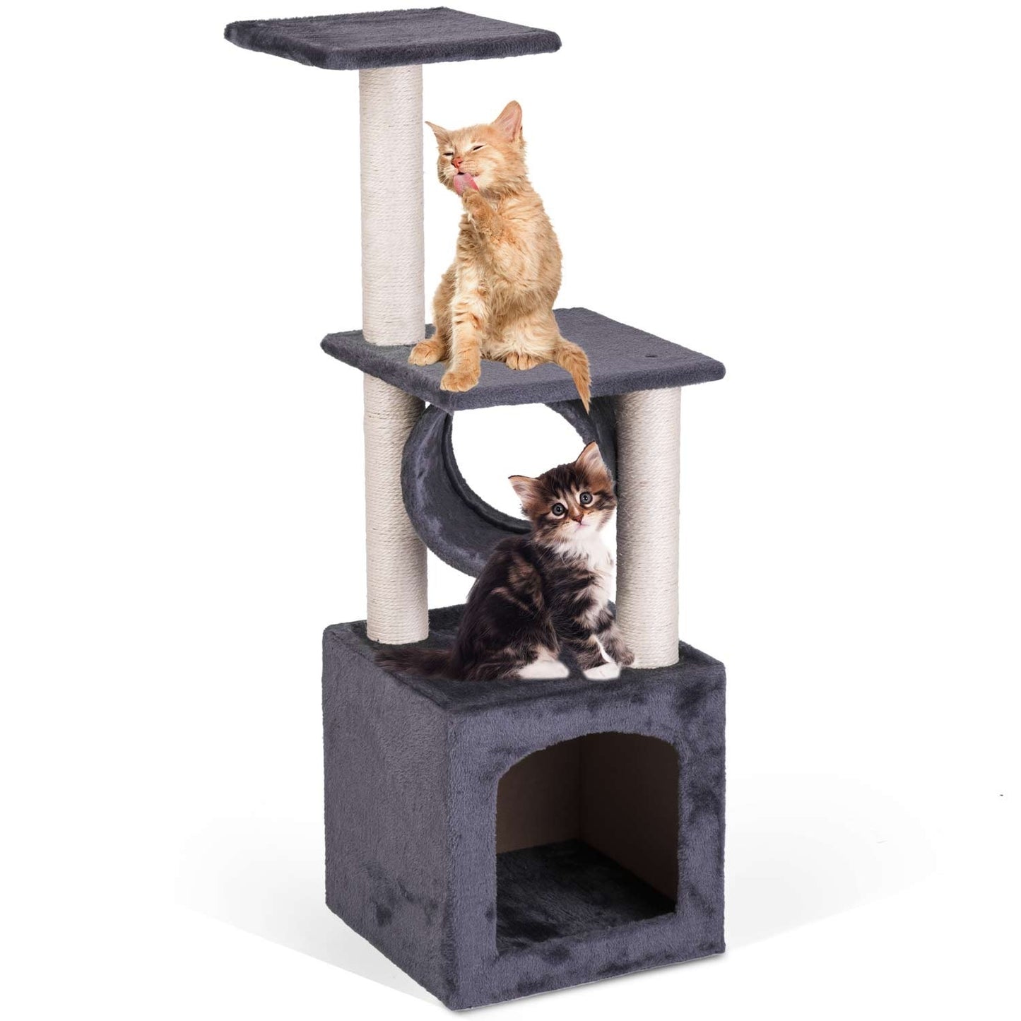 Cat Scratcher 93 cm DR-259 Pethaus with Mouse Gray