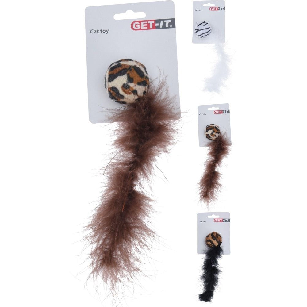 Cat Toy: Interactive Ball with Fluffy Tail