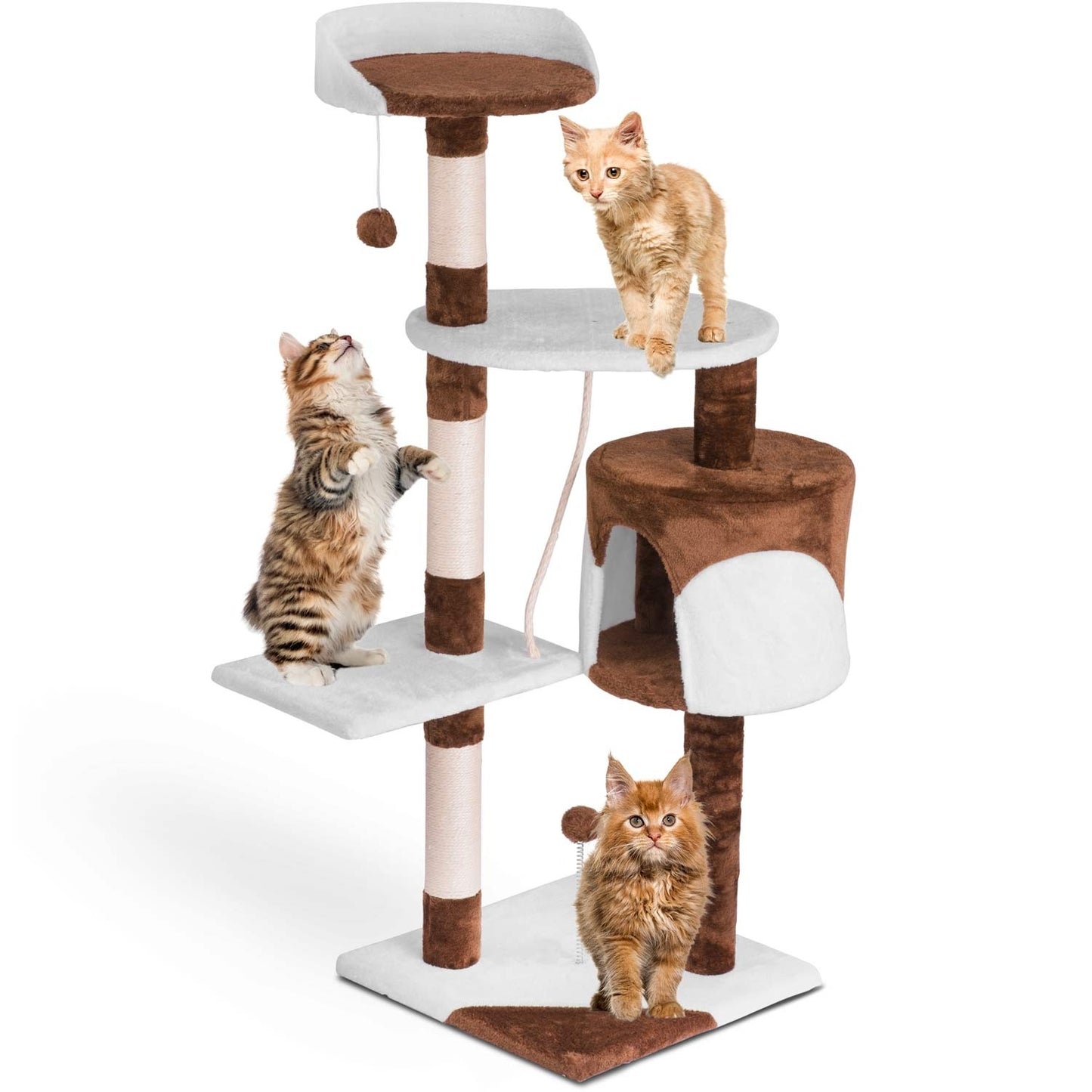 Cat claw stand 112 cm DR-260 Pethaus brown/white